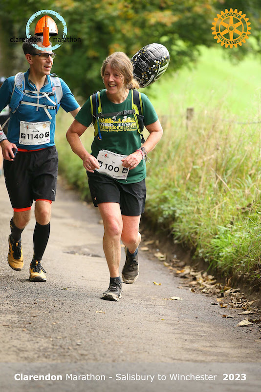 Di and Andy running together